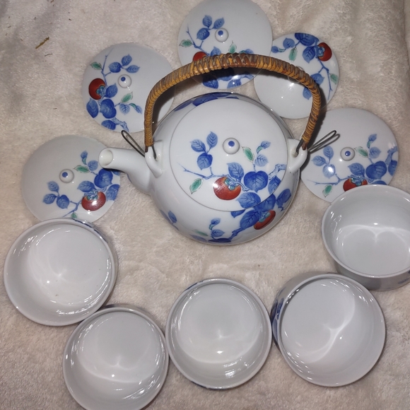 Vintage Japanese signed tea set - Picture 2 of 4